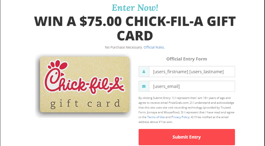 chick fil a gift card