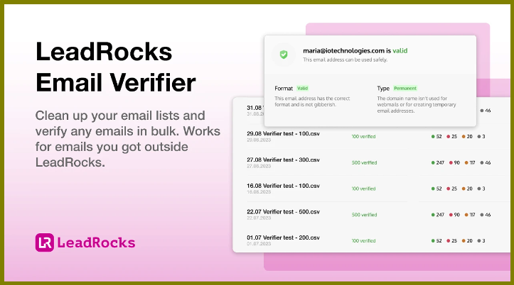 LeadRocks Email Verifier