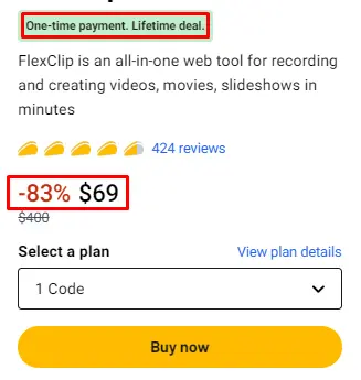 FlexClip Price plan