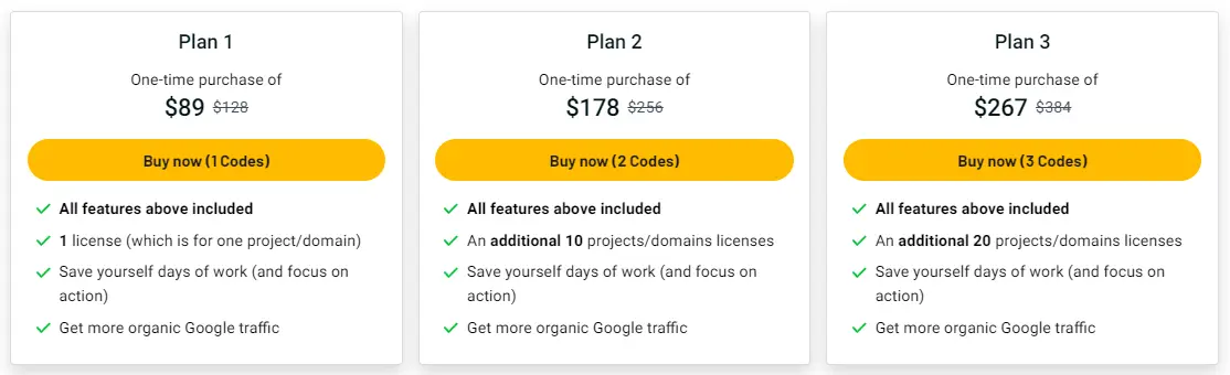 Source: Appsumo (SEO Buddy Price Plan)