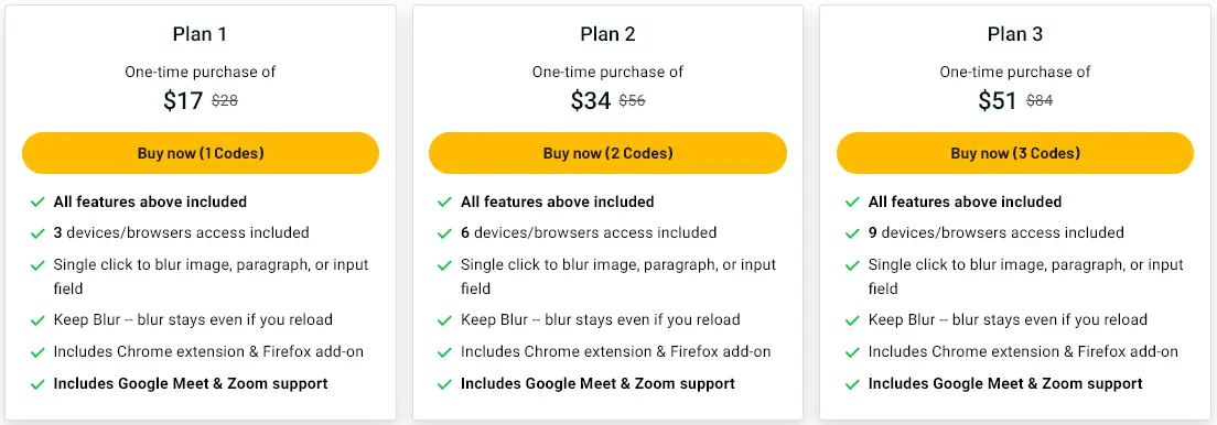 Blurweb App Appsumo Price Plan